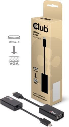 Club 3D CAC-1502 USB 3.1 Type-C Male VGA, 0,15 m hinta ja tiedot | Kaapelit ja adapterit | hobbyhall.fi