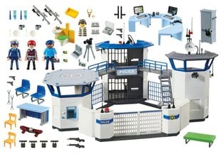 6919 PLAYMOBIL® City Action, poliisiasema vankien kanssa hinta ja tiedot | LEGOT ja rakennuslelut | hobbyhall.fi