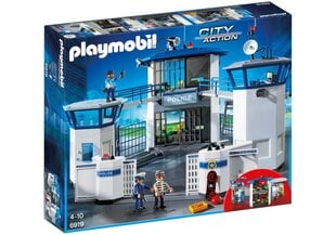 6919 PLAYMOBIL® City Action, poliisiasema vankien kanssa hinta ja tiedot | LEGOT ja rakennuslelut | hobbyhall.fi