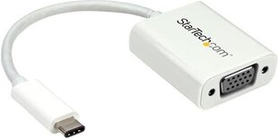 STARTECH USB-C –VGA-sovitin - valkoinen. hinta ja tiedot | StarTech Tietokoneiden lisävarusteet | hobbyhall.fi