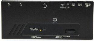 -StarTech VS221HD4KA 2-porttinen HDMI-automaattinen videokytkin hinta ja tiedot | Adapterit | hobbyhall.fi