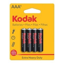 -Paristot Kodak R03-4BB AAA läpipainopakkaus, 4 kpl hinta ja tiedot | Kodak Kodin remontointi | hobbyhall.fi