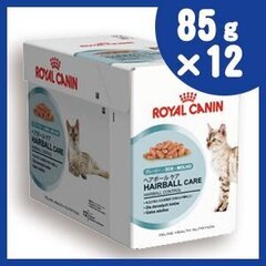 Säilykkeet kissoille Royal Canin HAIRBALL CARE, 12x85g. hinta ja tiedot | Kissanruoka | hobbyhall.fi