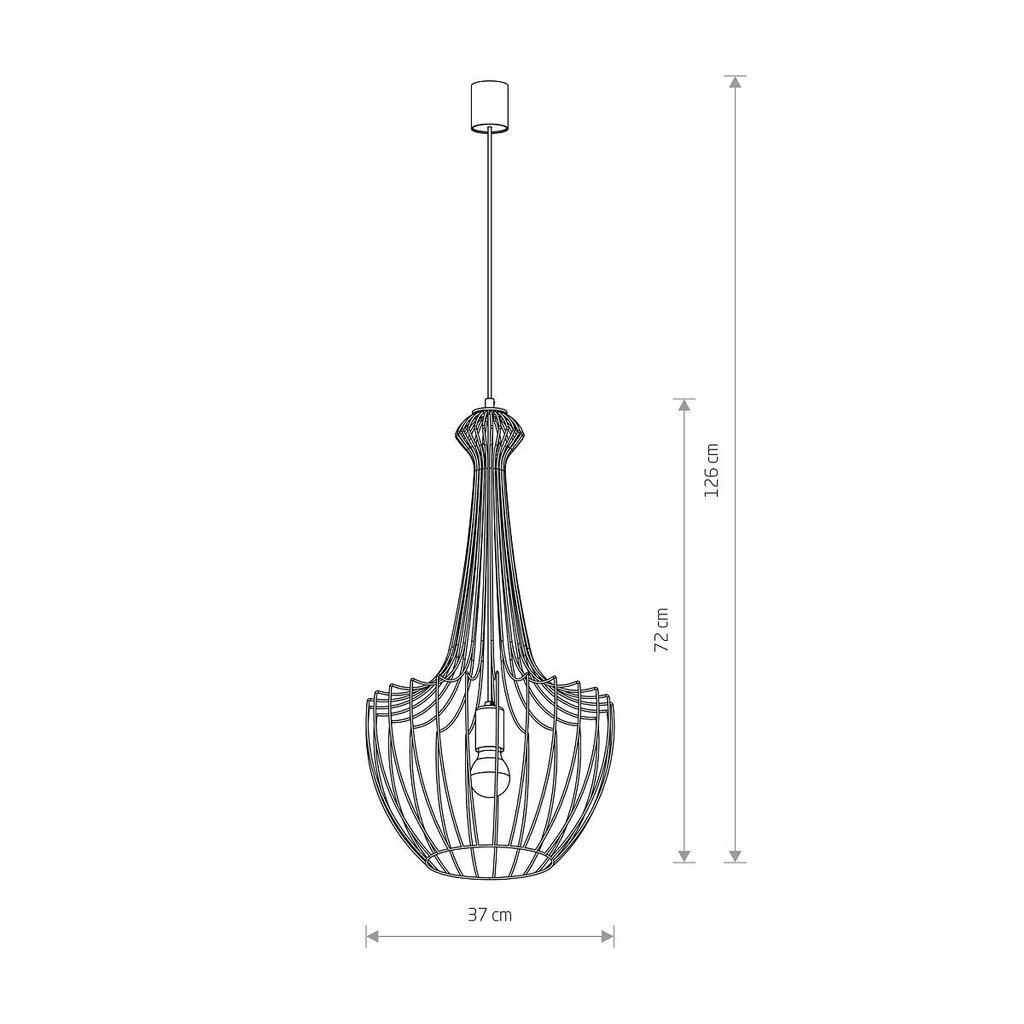 Nowodvorski Lighting riippuvalaisin 8851 Luksor Black 10 hinta ja tiedot | Riippuvalaisimet | hobbyhall.fi