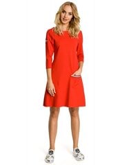 Naisten mekko MOE M343, punainen, hinta ja tiedot | MOE Muoti | hobbyhall.fi