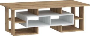 Pöytä Rio N, valkoinen/ruskea. hinta ja tiedot | Sohvapöydät | hobbyhall.fi
