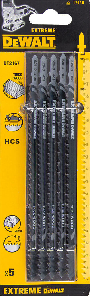 Pistosahan terä Dewalt HCS180x155mm DT2167, 5 kpl hinta ja tiedot | Käsityökalut | hobbyhall.fi