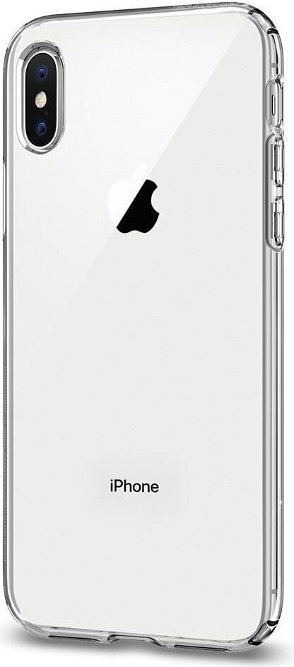 Spigen 057CS22118, iPhone X, iPhone XS, läpinäkyvä. hinta ja tiedot | Puhelimen kuoret ja kotelot | hobbyhall.fi