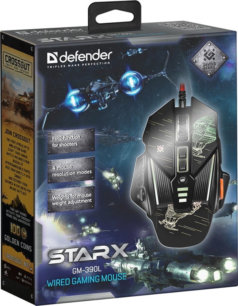 Defender 52390, musta hinta ja tiedot | Hiiret | hobbyhall.fi