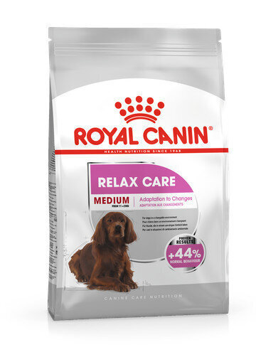 Kuivaruoka aikuisille keskikokoisille koirille 11 kg-25 kg Royal Canin Medium Relax Care, 10 kg hinta ja tiedot | Koiran kuivaruoka | hobbyhall.fi