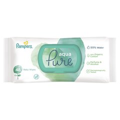 PAMPERS Aqua Pure puhdistusliinat, 48 x 48 kpl hinta ja tiedot | Vauvojen kosteuspyyhkeet | hobbyhall.fi