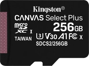 Kingston SDCS2 / 256GBSP hinta ja tiedot | Kingston Puhelimet, älylaitteet ja kamerat | hobbyhall.fi