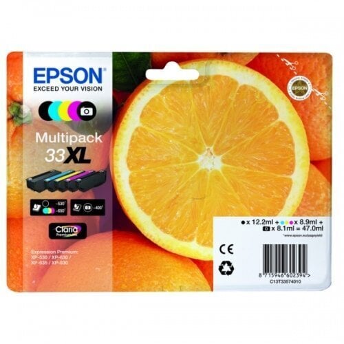 Kasetti mustesuihkutulostimille, Epson C13T33574510 hinta ja tiedot | Mustekasetit | hobbyhall.fi