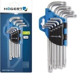 Högert Technik Torx-avainsarja 9-osainen HOGERT HT1W814 hinta ja tiedot | Hogert Kodin remontointi | hobbyhall.fi