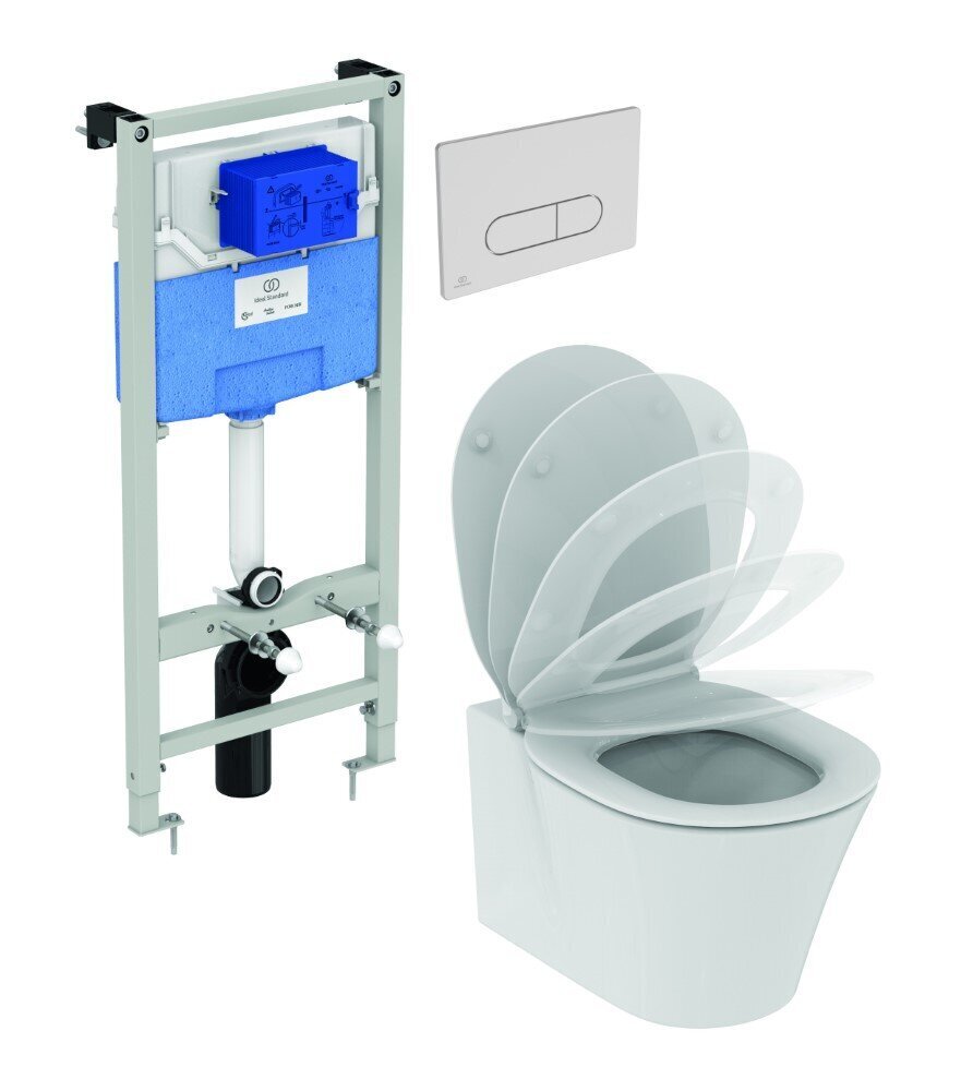 Ideal Standard Prosys - piilomoduuli seinään kiinnitettävälle wc:lle hinta ja tiedot | WC-istuimet | hobbyhall.fi
