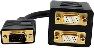 .StarTech VGASPL1VV VGA - 2x VGA, 0,3 m hinta ja tiedot | Kaapelit ja adapterit | hobbyhall.fi