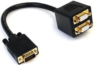 .StarTech VGASPL1VV VGA - 2x VGA, 0,3 m hinta ja tiedot | Kaapelit ja adapterit | hobbyhall.fi