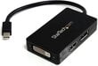 Sovitin StarTech MDP2DPDVHD Travel A/V 3-in-1 Mini DisplayPort DisplayPort DVI HDMI hinta ja tiedot | Adapterit | hobbyhall.fi