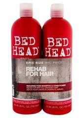 Hiustenhoitosetti vakavasti vaurioituneille hiuksille Tigi Bed Head Resurrection: shampoo 750 ml + hoitoaine 750 ml hinta ja tiedot | Tigi Hajuvedet ja kosmetiikka | hobbyhall.fi