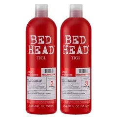 Hiustenhoitosetti vakavasti vaurioituneille hiuksille Tigi Bed Head Resurrection: shampoo 750 ml + hoitoaine 750 ml hinta ja tiedot | Shampoot | hobbyhall.fi