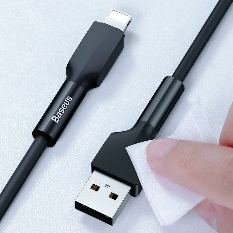 Baseus Kestävä USB — Lightning Cable 2.4 A 1 m 480 Mbps punainen (CALGJ-09). hinta ja tiedot | Puhelinkaapelit | hobbyhall.fi