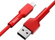 Baseus Kestävä USB — Lightning Cable 2.4 A 1 m 480 Mbps punainen (CALGJ-09). hinta ja tiedot | Puhelinkaapelit | hobbyhall.fi