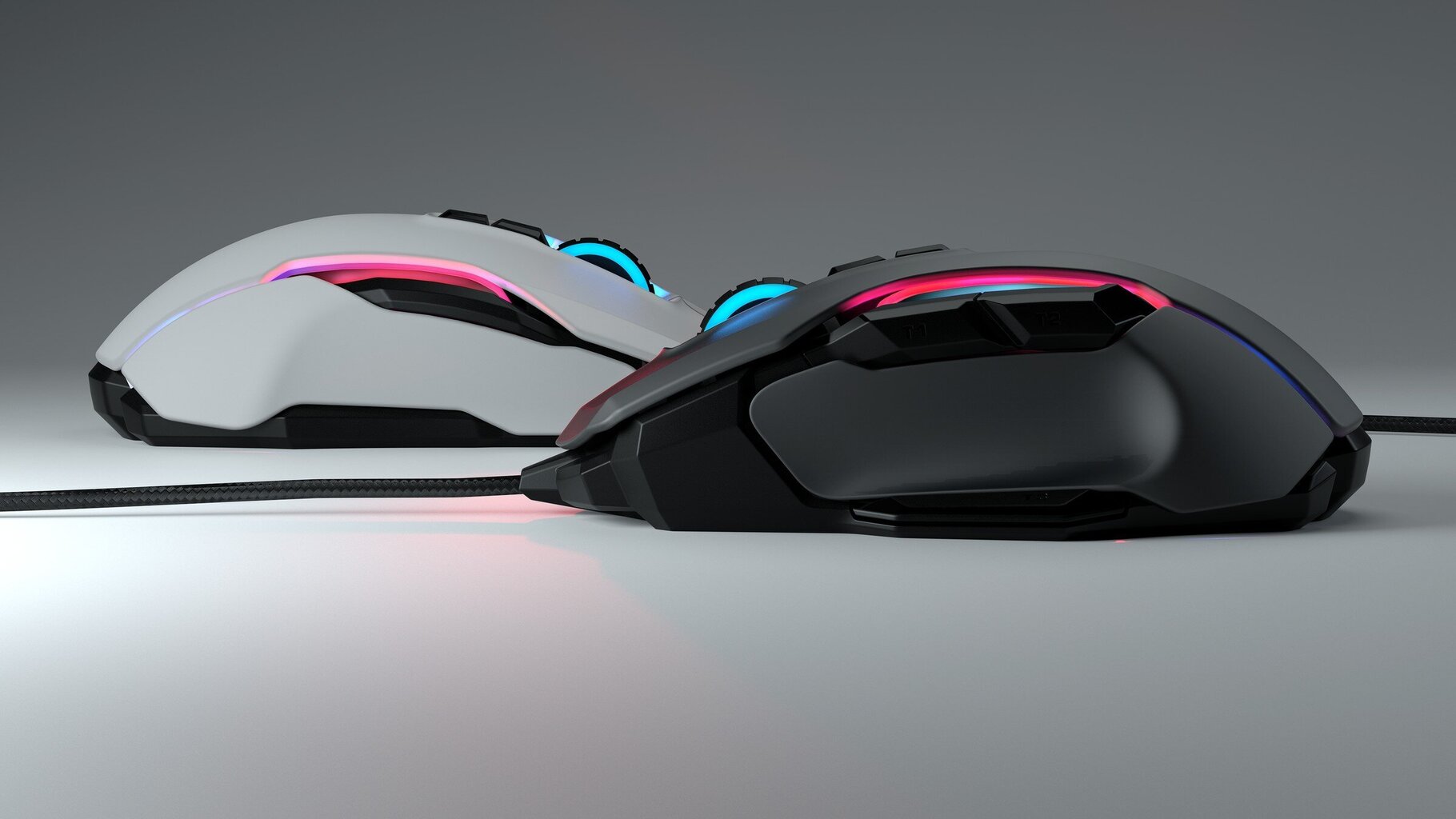 Roccat Kone AIMO Remastered, valkoinen hinta ja tiedot | Hiiret | hobbyhall.fi