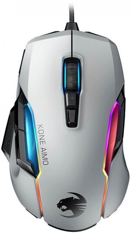 Roccat Kone AIMO Remastered, valkoinen hinta ja tiedot | Hiiret | hobbyhall.fi