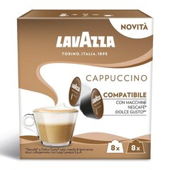 Lavazza ”Cappuccino”, 16 kapselia, jotka soveltuvat Dolce Gusto -koneeseen; hinta ja tiedot | Kahvit ja kaakaot | hobbyhall.fi