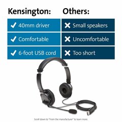 Kensington K97601WW hinta ja tiedot | Kuulokkeet | hobbyhall.fi