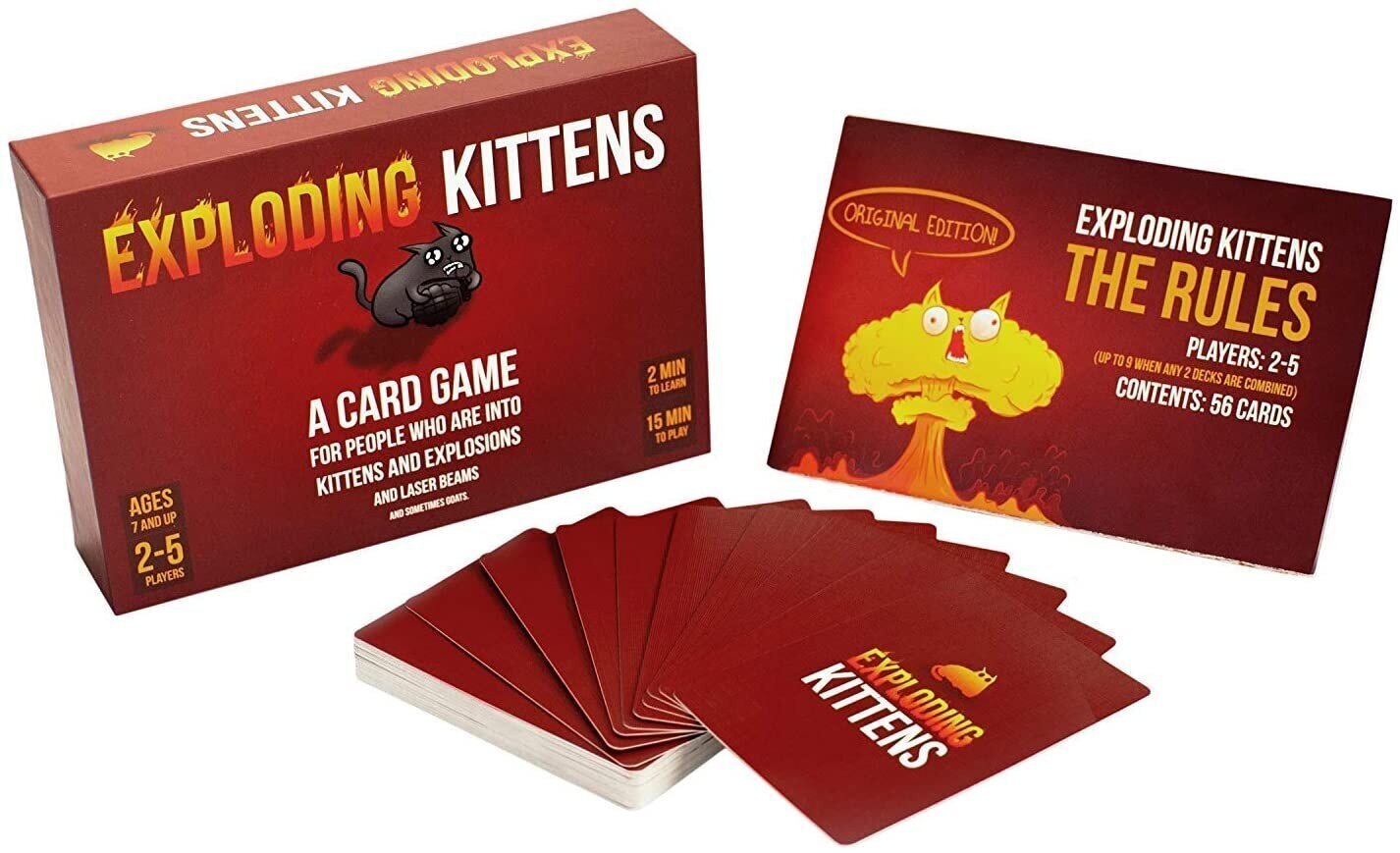 Lautapeli Exploding Kittens, englanniksi hinta ja tiedot | Lautapelit ja älypelit | hobbyhall.fi