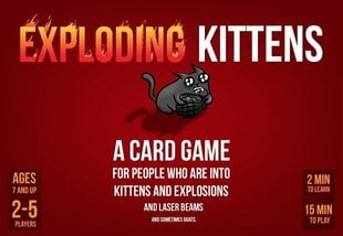 Lautapeli Exploding Kittens, englanniksi hinta ja tiedot | Ei ole määritelty Lelut yli 3-vuotiaille lapsille | hobbyhall.fi