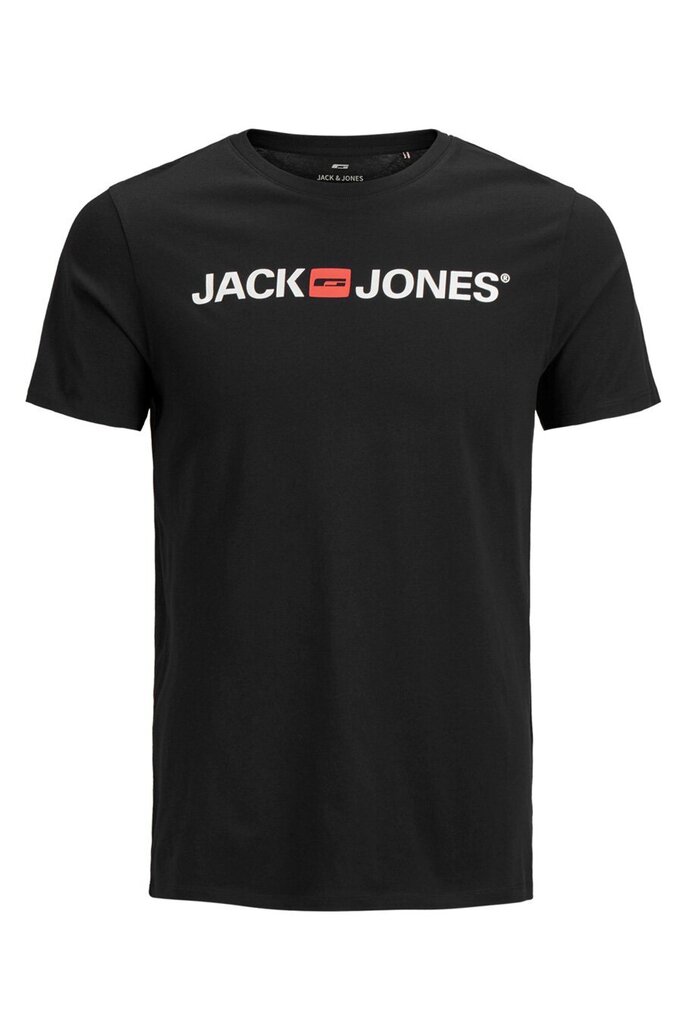 Miesten lyhythihainen T paita Jack & Jones, musta 12137126 hinta ja tiedot | Miesten T-paidat | hobbyhall.fi