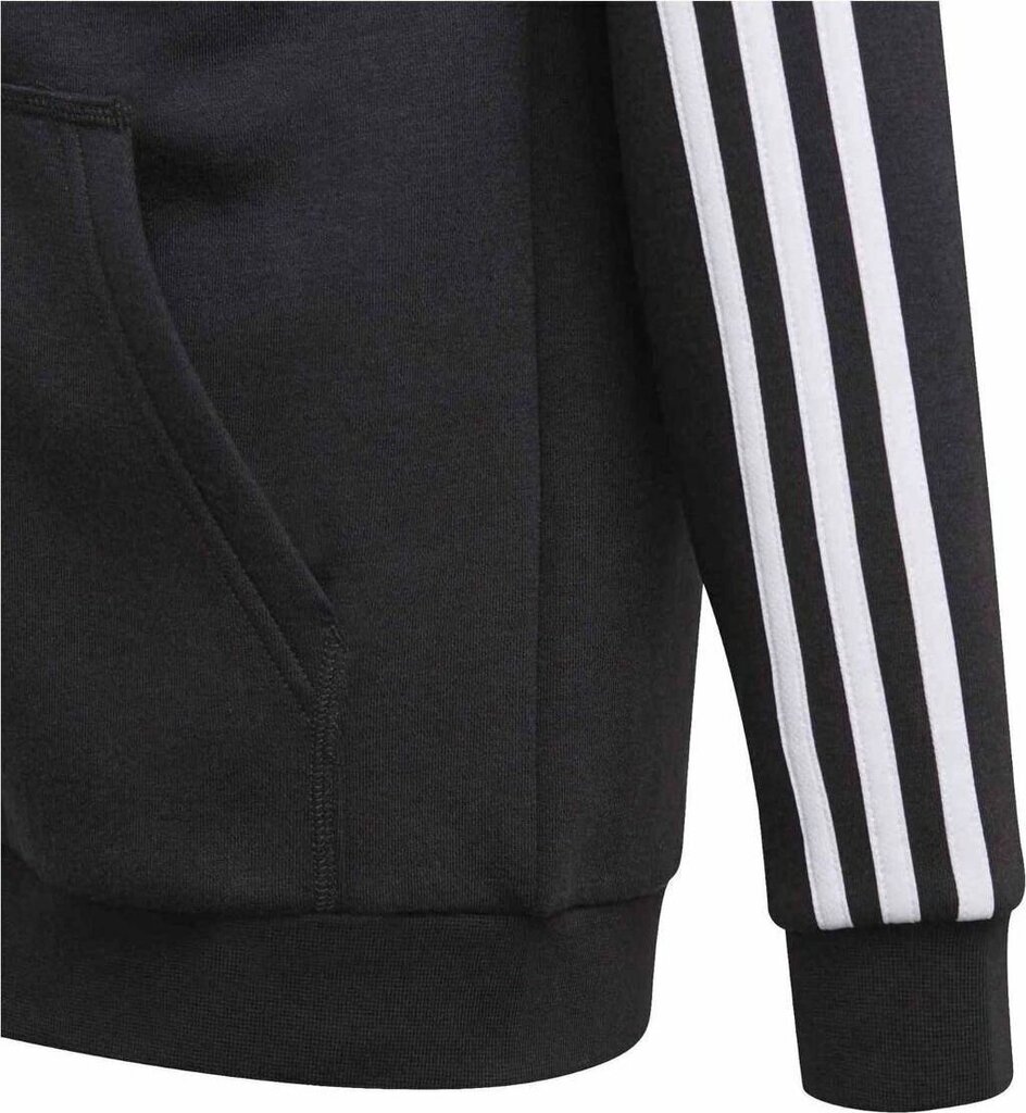 Lastenpaita Adidas Essentials 3S Full Zip Huppari Jr GQ8900, musta hinta ja tiedot | Poikien puserot, liivit ja jakut | hobbyhall.fi