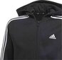 Lastenpaita Adidas Essentials 3S Full Zip Huppari Jr GQ8900, musta hinta ja tiedot | Poikien puserot, liivit ja jakut | hobbyhall.fi