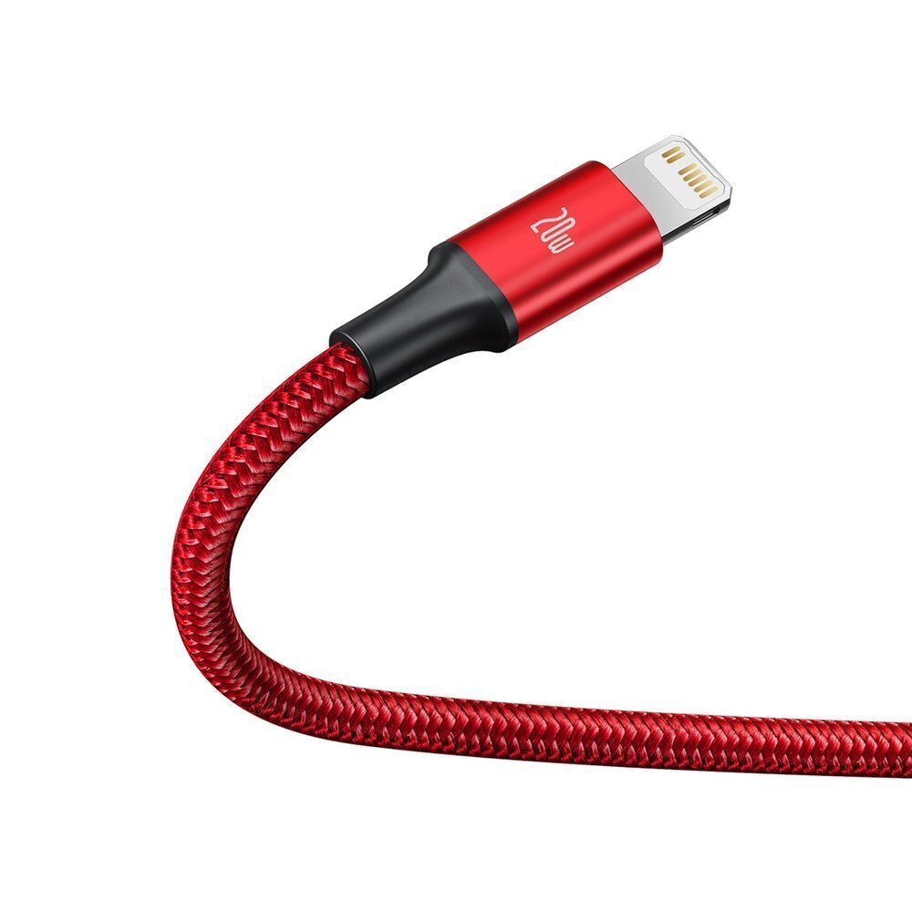Baseus Rapid 3in1 USB Typ C - USB Typ C / Lightning / micro USB -kaapeli 20 W 1,5 m punainen (CAMLT-SC09) hinta ja tiedot | Puhelinkaapelit | hobbyhall.fi