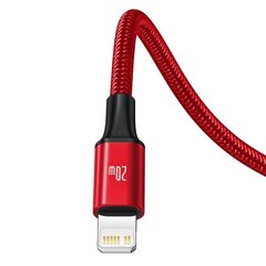 Baseus Rapid 3in1 USB Typ C - USB Typ C / Lightning / micro USB -kaapeli 20 W 1,5 m punainen (CAMLT-SC09) hinta ja tiedot | Puhelinkaapelit | hobbyhall.fi