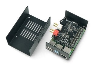 Raspberry Pi 4B ja HiFiBerry DAC + / ADC teräslaatikko. hinta ja tiedot | Mikrokontrollerit | hobbyhall.fi