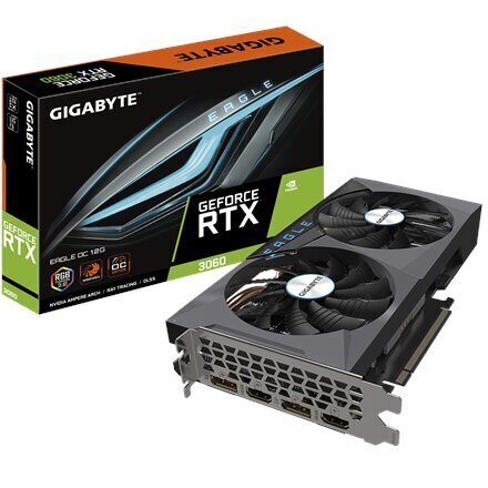 Gigabyte GV-N3060EAGLE OC-12GD 2.0. hinta ja tiedot | Näytönohjaimet | hobbyhall.fi