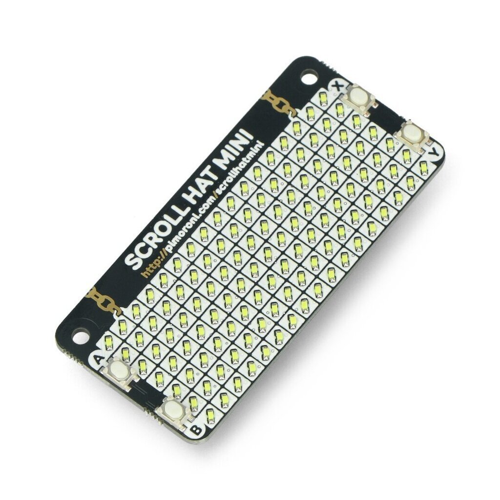 Scroll HAT Mini, 17x7 LED matriisi, HAT Raspberry Pi, Pimoroni PIM491 hinta ja tiedot | Mikrokontrollerit | hobbyhall.fi