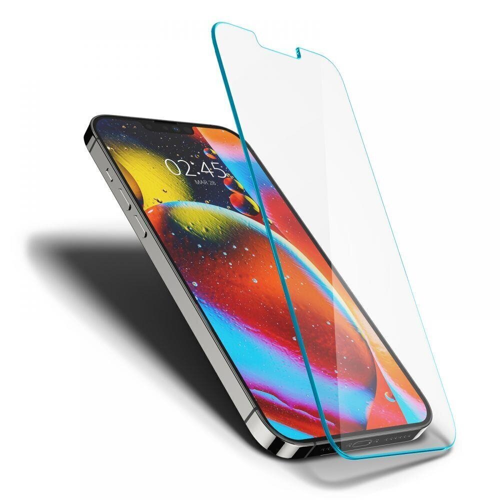 Karkaistu lasi näytönsuoja Spigen Glass TR ohut karkaistu lasi, sopii iPhone 13 Pro Max, hinta ja tiedot | Näytönsuojakalvot ja -lasit | hobbyhall.fi