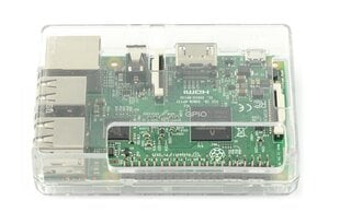 Raspberry Pi malli 3B +/3B/2B kotelo, läpinäkyvä GPIO.-käyttöoikeuksilla. hinta ja tiedot | Mikrokontrollerit | hobbyhall.fi