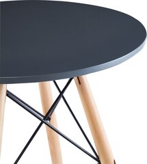 Pöytä Saska Garden Matera, 60x60 cm, harmaa. hinta ja tiedot | Ruokapöydät | hobbyhall.fi