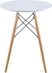 Pöytä Saska Garden Matera, 60x60 cm, valkoinen. hinta ja tiedot | Ruokapöydät | hobbyhall.fi