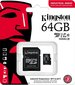 Kingston SDCIT2 64 Gt (+ SD sovitin) hinta ja tiedot | Kameran muistikortit | hobbyhall.fi