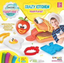 Muovailuvaha setti Dough Craft Crazy Kitchen Dough Playset, 4x30g hinta ja tiedot | Kehittävät lelut | hobbyhall.fi