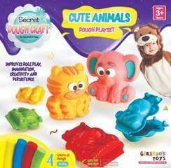 Muovailuvaha setti Dough Craft Cute Animals Dough Playset, 4x30g hinta ja tiedot | Kehittävät lelut | hobbyhall.fi