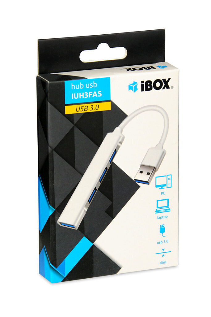 iBox USB-keskitin, valkoinen. hinta ja tiedot | Adapterit | hobbyhall.fi