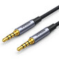 Kaapeli AUX mini jack 3.5mm cable (male) - 3.5mm mini jack (male) 3m black (AV183) hinta ja tiedot | Puhelinkaapelit | hobbyhall.fi