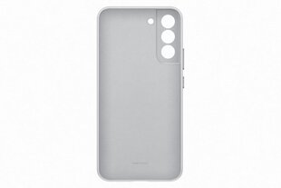 Leather Cover for Samsung Galaxy S22 Plus, Light Gray. hinta ja tiedot | Puhelimen kuoret ja kotelot | hobbyhall.fi